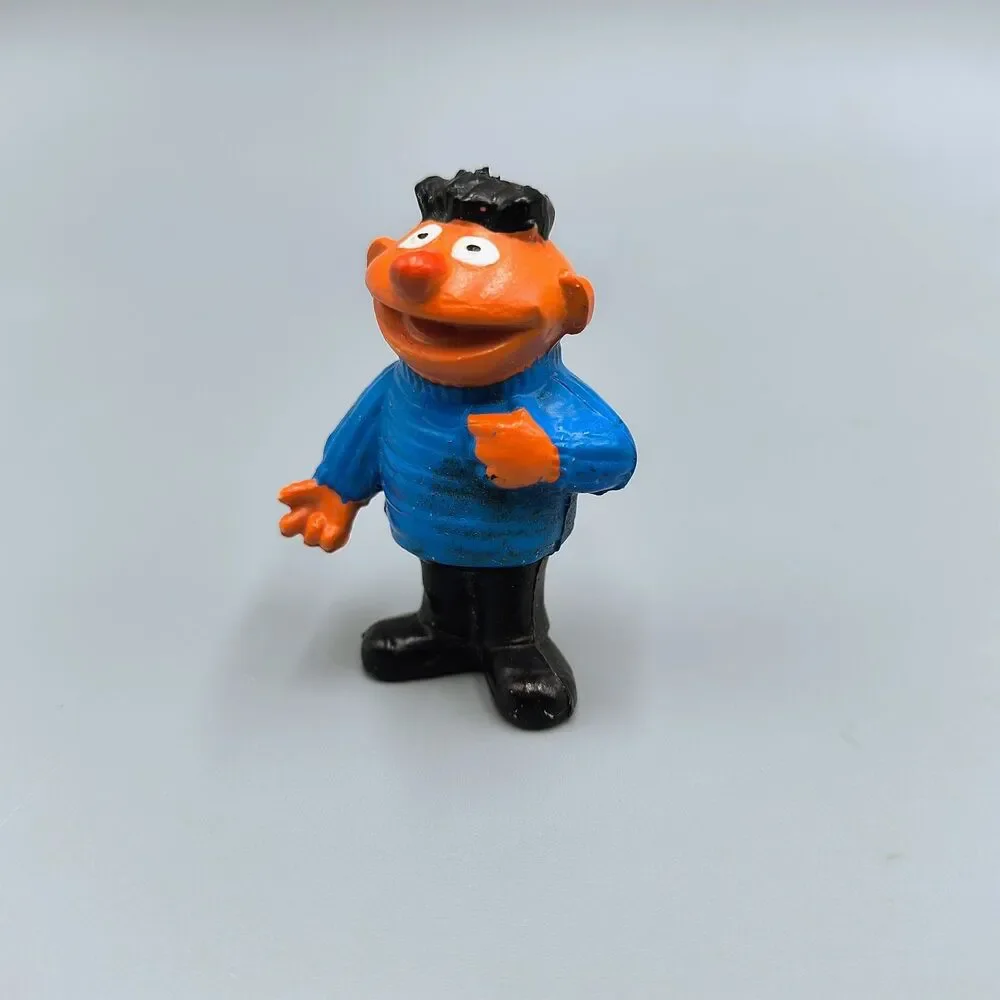 Vintage 1970s Sesame Street Minikins Bert & Ernie Pvc Figures Heimo Germany 2